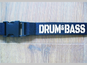 Drum and Bass textilná šnúrka na krk ( kľúče ) materiál 100% polyester